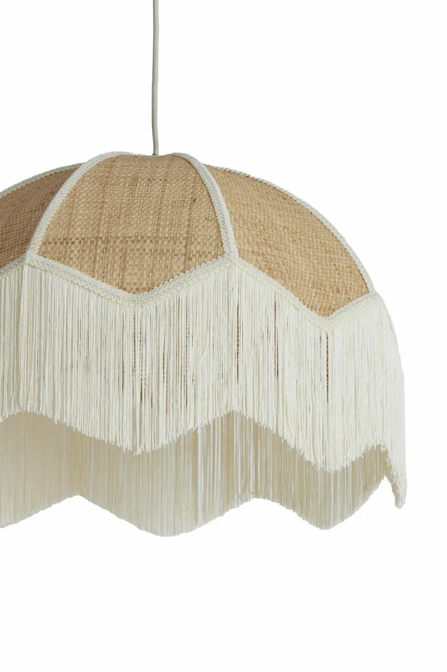 Light en Living Hanglamp Ø50x38 cm MALACIA raffia naturel+crème Online