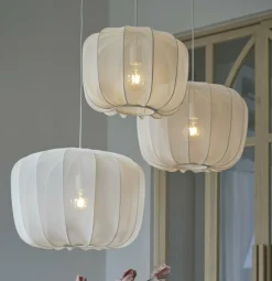 Light en Living Hanglamp Ø40x30 cm PLUMERIA zand Discount