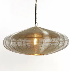 Light en Living Hanglamp Ø51x20 cm BAHOTO lichtgoud New