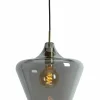 Light en Living Hanglamp Ø30x30 cm SOLLY antiek brons+smoke glas Outlet