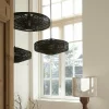 Light en Living Hanglamp Ø51x21 cm MATAKA rotan donker bruin New