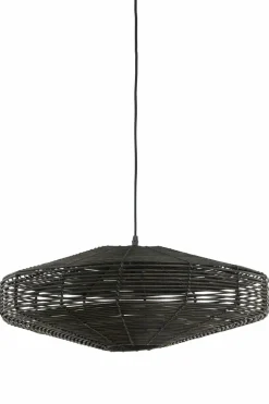Light en Living Hanglamp Ø51x21 cm MATAKA rotan donker bruin New