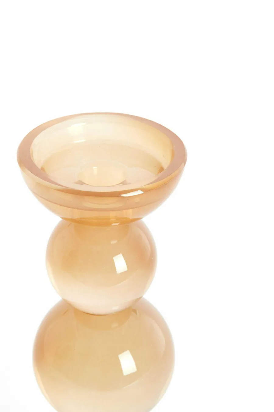 Light en Living Kaarsenhouder Ø10x26,5 cm ITINGA glas melk amber Outlet
