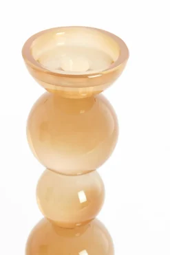 Light en Living Kaarsenhouder Ø9,5X34 cm ITINGA glas melk amber New