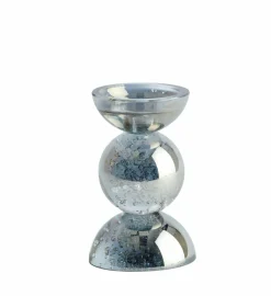Light en Living Kaarsenhouder Ø9,5x15,5 cm ITINGA glas bubbel smoke Online