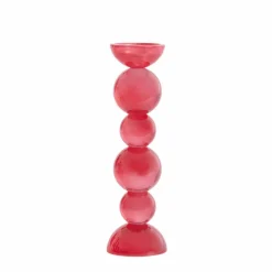 Light en Living Kaarsenhouder Ø9,5x34 cm ITINGA glas melk koraal Hot