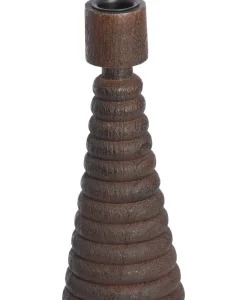 Light en Living Kandelaar Ø12x33 cm ALMOLA mango hout donker bruin Discount
