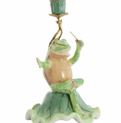 Light en Living Kandelaar Kandelaar 15x15x24 cm FROG groen+bronscm BIRD mat zwart - Copy Sale