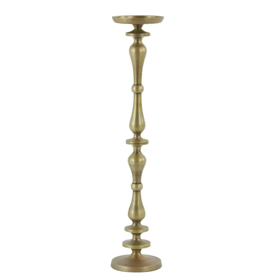Light en Living Kandelaar Ø11x51 cm YAHVI antiek brons Sale