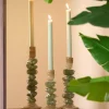 Light en Living Kandelaar Ø11,5X23 cm ESTINA groen Outlet