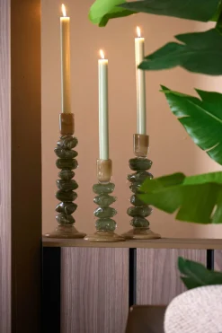 Light en Living Kandelaar Ø11,5X23 cm ESTINA groen Outlet