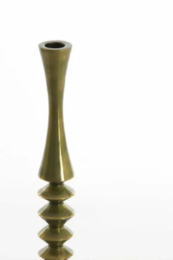 Light en Living Kandelaar Ø10x45 cm MISTRY glanzend groen goud Best
