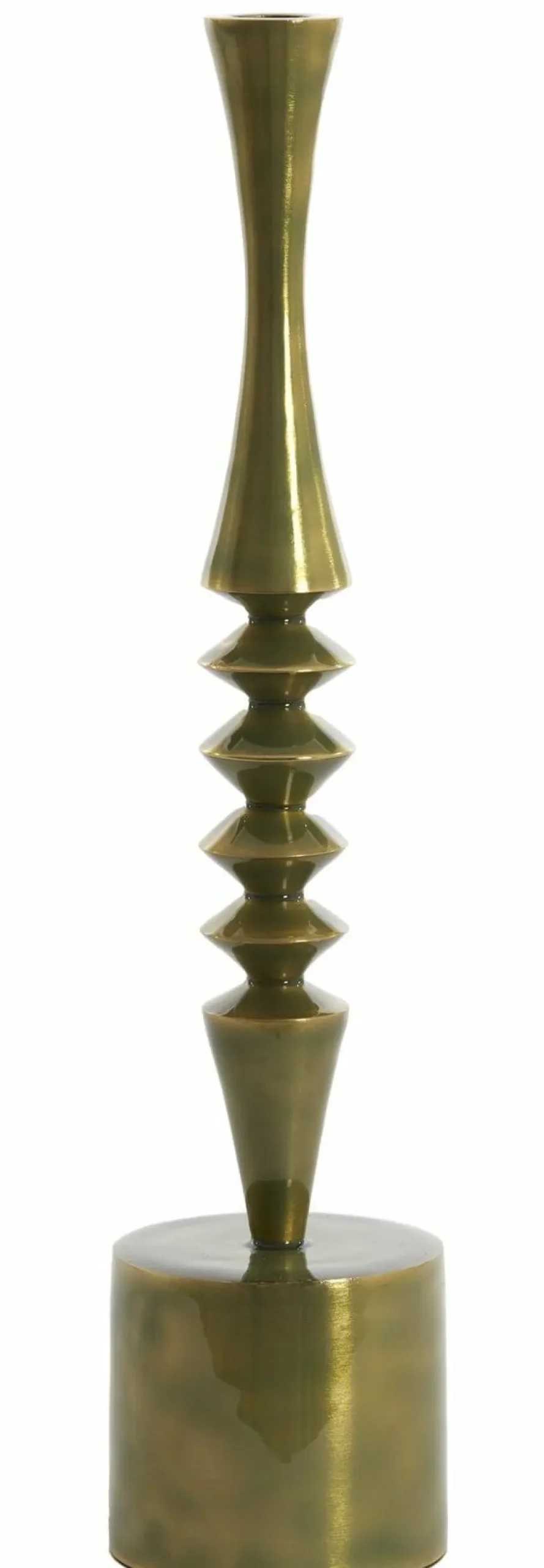 Light en Living Kandelaar Ø10x45 cm MISTRY glanzend groen goud Best