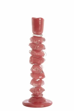 Light en Living Kandelaar Ø11,5X35 Cm ESTINA rood New