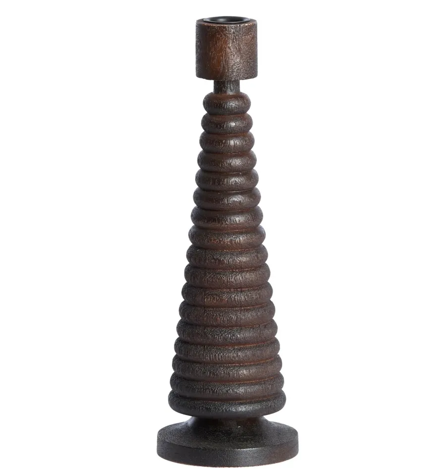 Light en Living Kandelaar Ø9x27.5 cm ALMOLA mango hout donker bruin