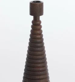 Light en Living Kandelaar Ø9x27.5 cm ALMOLA mango hout donker bruin