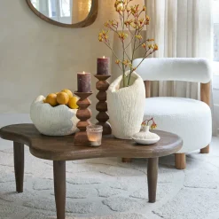 Light en Living Kandelaar Ø10,5x33,5 cm ALVERCA hout roodbruin Online