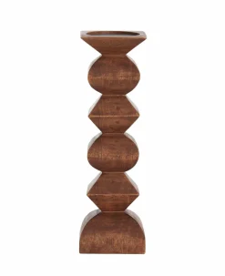 Light en Living Kandelaar Ø10,5x33,5 cm ALVERCA hout roodbruin Online