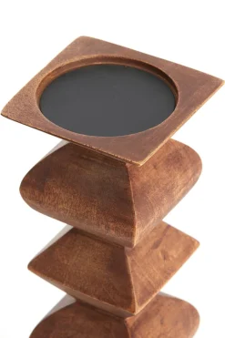 Light en Living Kandelaar Ø10,5x33,5 cm ALVERCA hout roodbruin Online