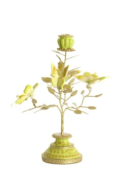 Light en Living Kandelaar 35,5x18x37,5 cm BUTTERFLY lichtgroen+lichtgoud Online
