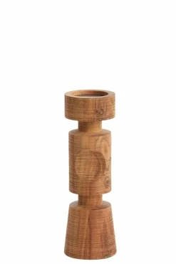 Light en Living Kandelaar EXUMAS hout bruin - 2 maten Clearance