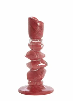 Light en Living Kandelaar Ø11,5X23 cm ESTINA rood New