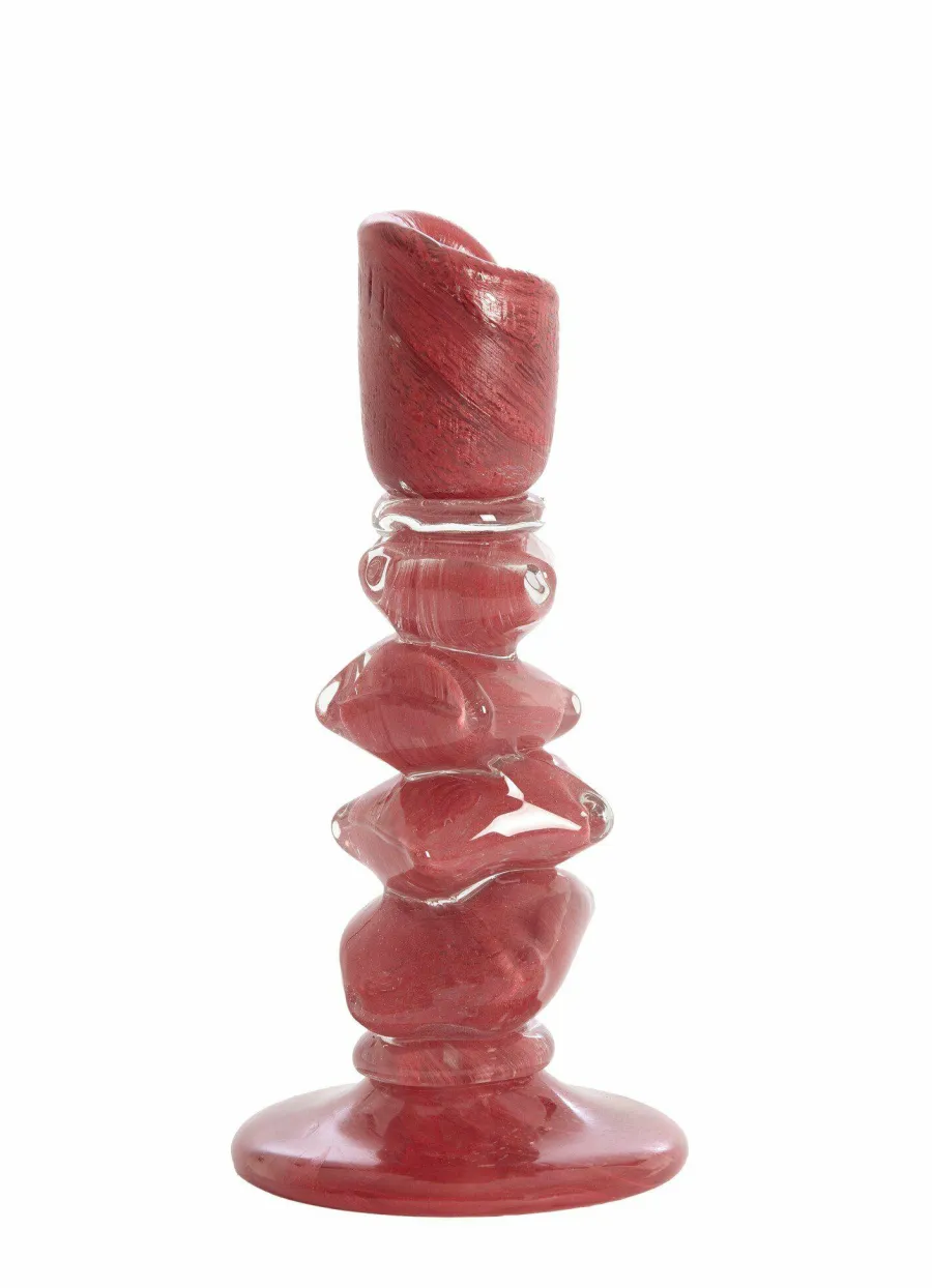 Light en Living Kandelaar Ø11,5X23 cm ESTINA rood New