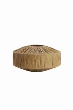 Light en Living Kap 31-31-16 cm BILJANA raffia naturel Discount