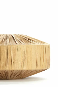 Light en Living Kap 31-31-16 cm BILJANA raffia naturel Discount