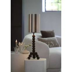 Light en Living Kap cilinder 20-20-30 cm MEDAN crème+bruin+donker bruin Best