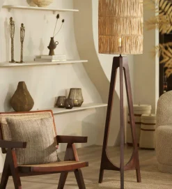 Light en Living Kap cilinder 40-40-50 cm LANZANO raffia naturel Best