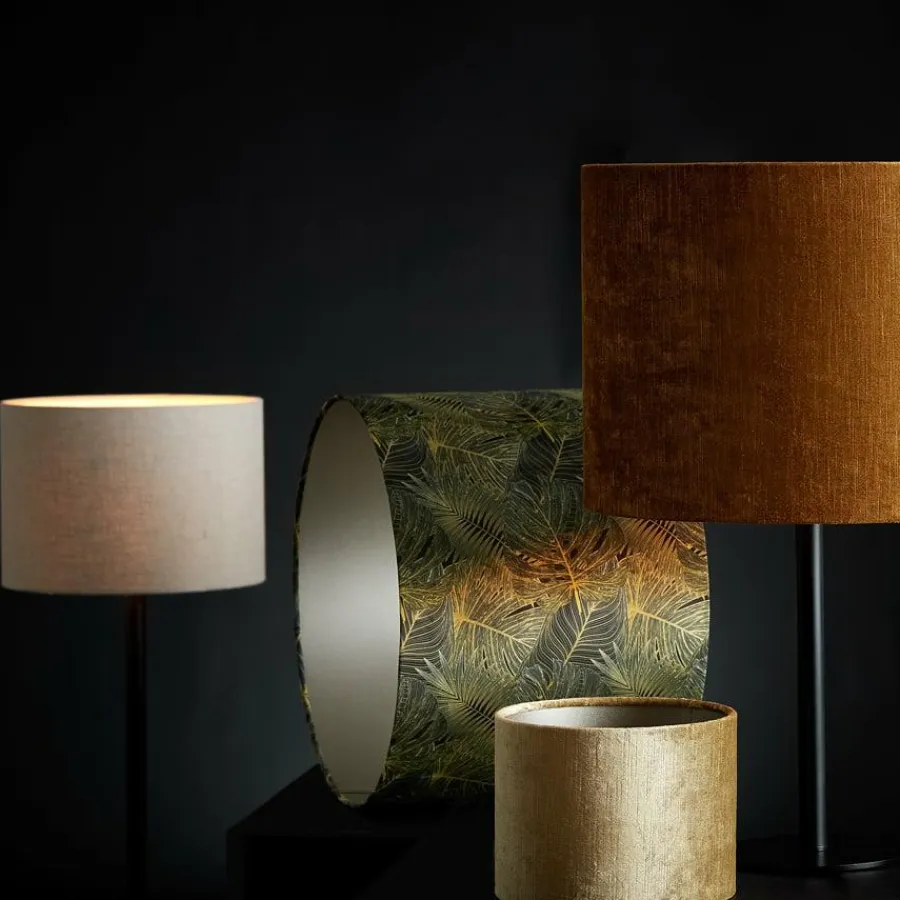 Light en Living Kap cilinder AMAZONE groen - 2 maten New