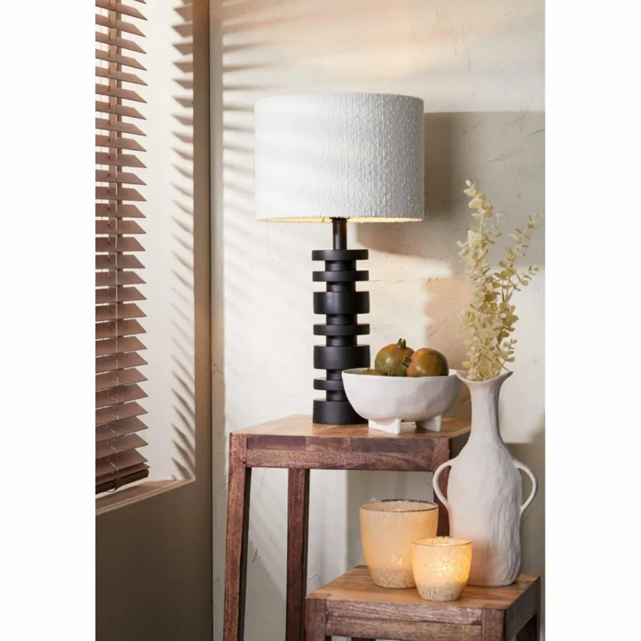 Light en Living Kap cilinder BOLERO wit - Diverse maten New