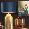 Light en Living Kap cilinder 35-35-30 cm VELOURS petrol blauw Best