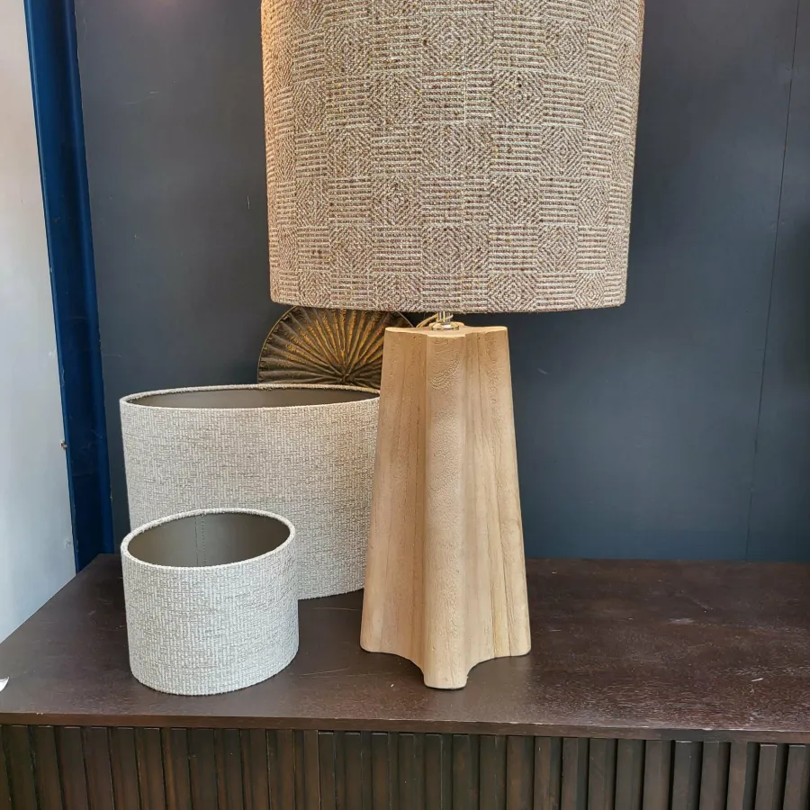 Light en Living Kap cilinder 40-40-30 cm RAVI bruin Best