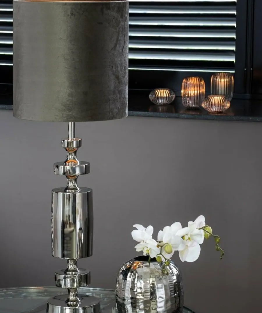 Light en Living Kap cilinder ZINC taupe Ø 40 cm Sale