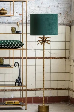 Light en Living Kap cilinder VELOURS dutch green - Diverse maten Discount