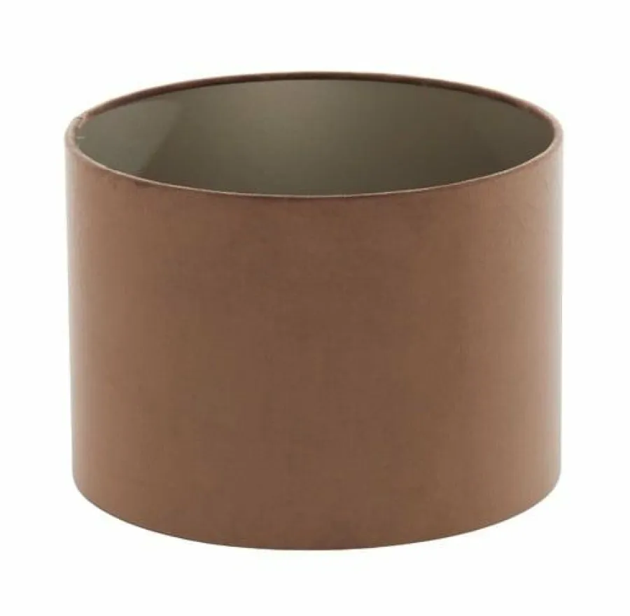 Light en Living Kap cilinder 40x40x30 cm VELOURS chocolade bruin Sale