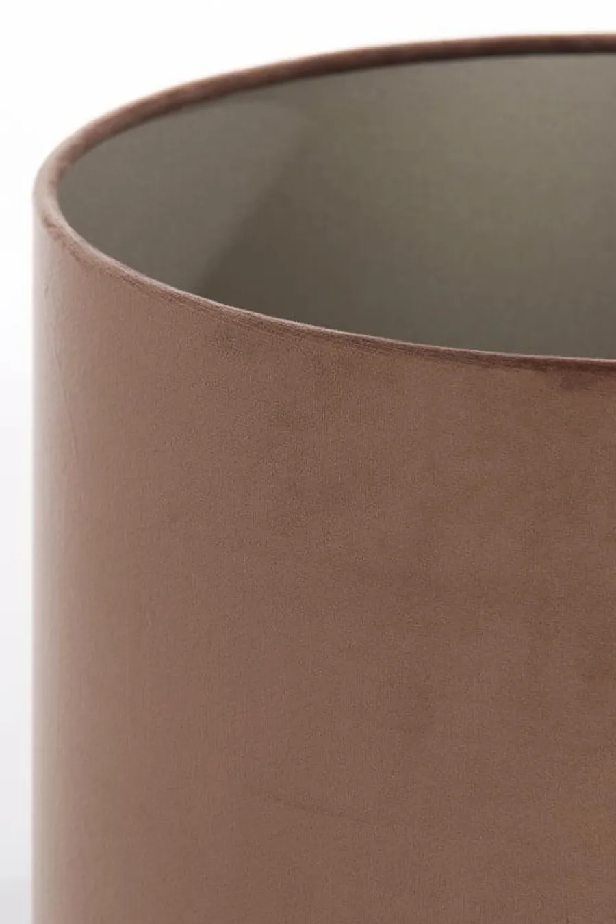 Light en Living Kap cilinder 40x40x30 cm VELOURS chocolade bruin Sale