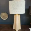 Light en Living Kap ovaal recht smal hoog 38-17,5-28 cm RIF zand New