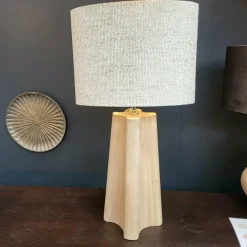 Light en Living Kap ovaal recht smal hoog 38-17,5-28 cm RIF zand New