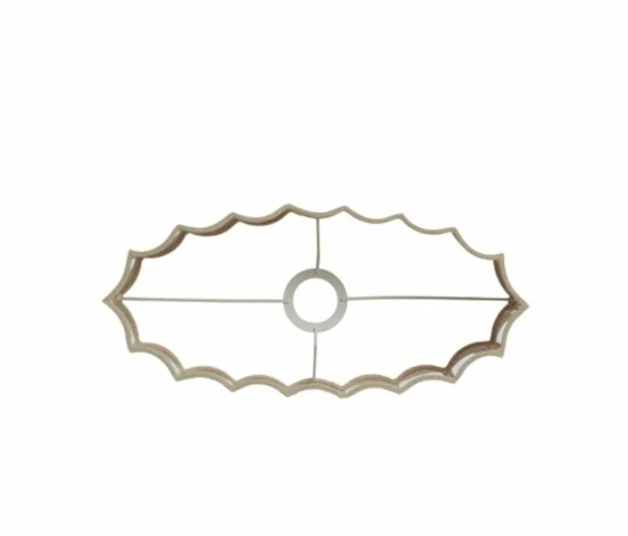 Light en Living Kap ovaal recht smal 38-17,5-19 cm DISLI naturel Outlet