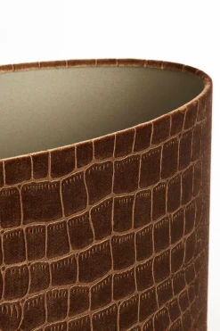 Light en Living Kap ovaal recht smal 45-21-22 cm PRAYA bruin Online