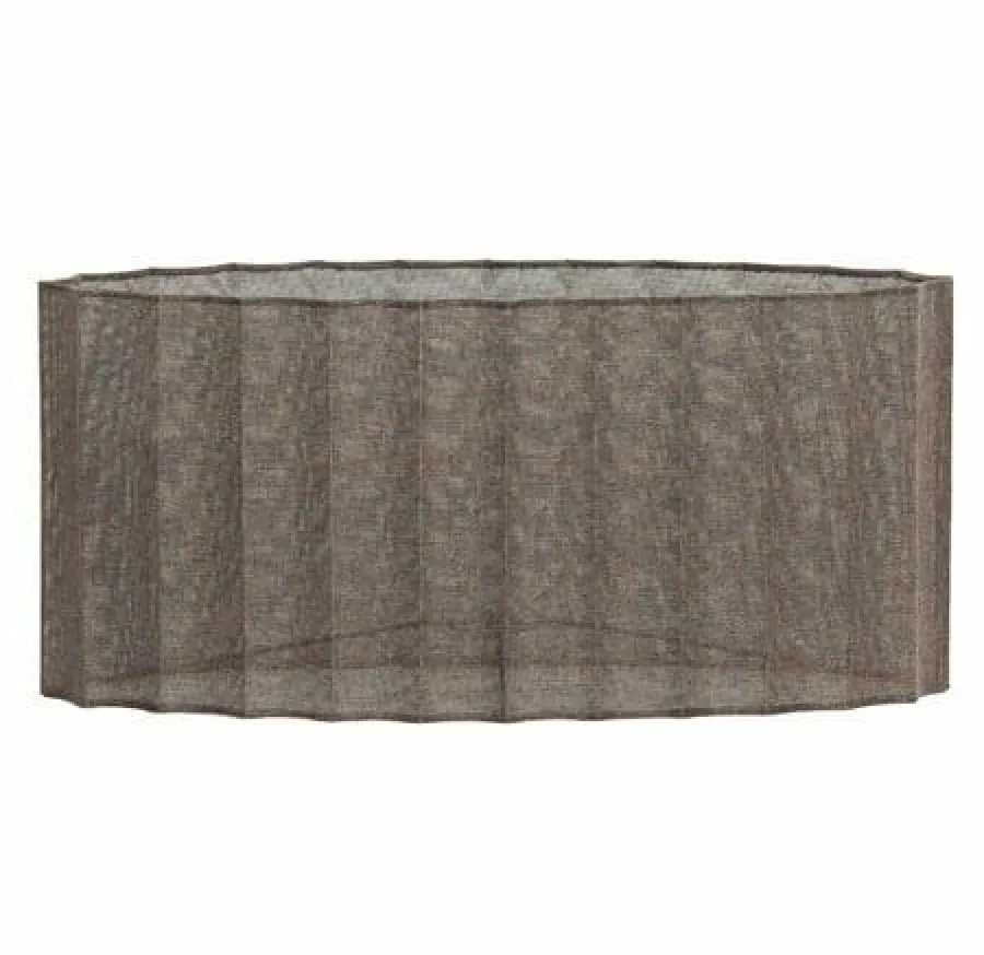 Light en Living Kap ovaal recht smal 45-21-22 cm DISLI linnen bruin Outlet