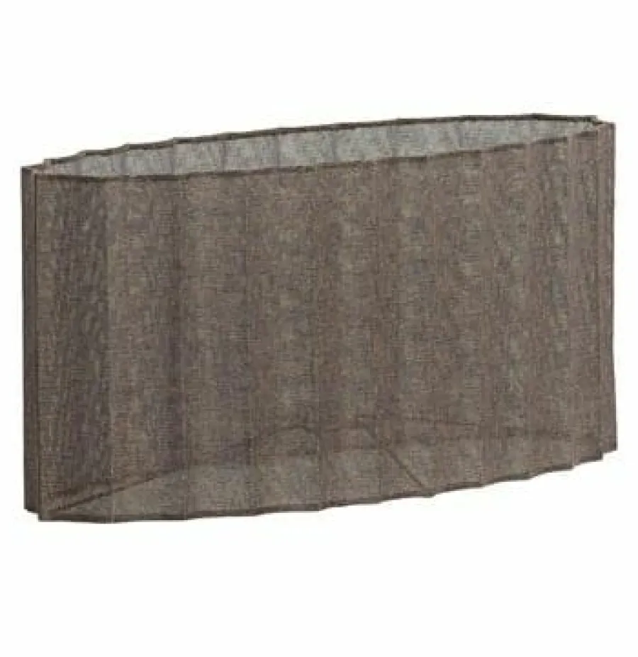 Light en Living Kap ovaal recht smal 45-21-22 cm DISLI linnen bruin Outlet