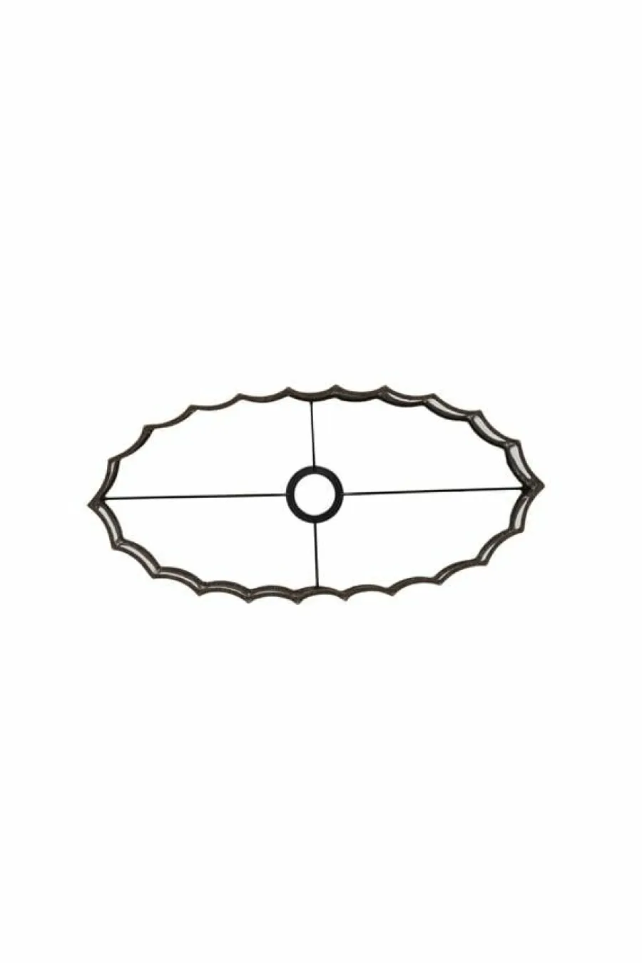 Light en Living Kap ovaal recht smal 45-21-22 cm DISLI linnen bruin Outlet