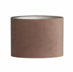 Light en Living Kap ovaal recht smal 38x17,5x28 cm VELOURS chocolade bruin Discount