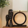 Light en Living Kap ovaal recht smal 45-21-32 cm SAVERNA eiwit New