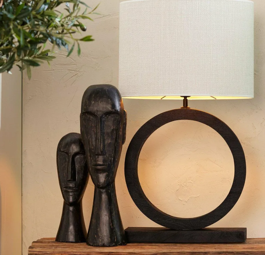 Light en Living Kap ovaal recht smal 45-21-32 cm SAVERNA eiwit New