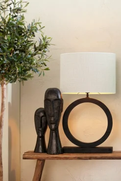 Light en Living Kap ovaal recht smal 45-21-32 cm SAVERNA eiwit New